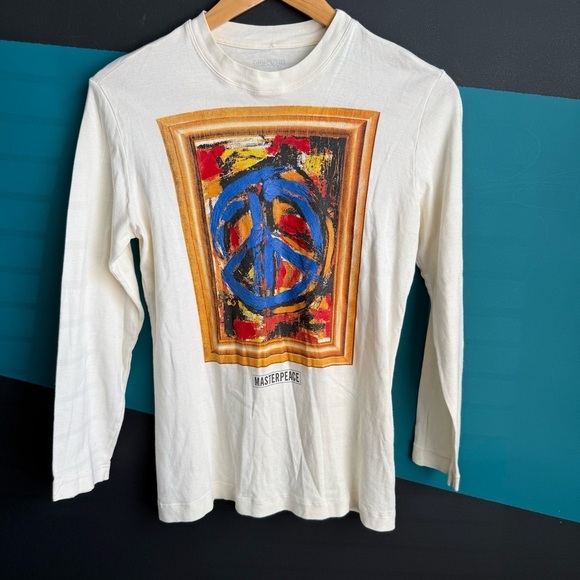 Moschino Long Sleeve Tee with Masterpiece Design - Picture 1 of 10